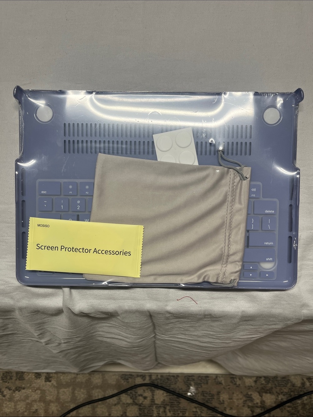 Laptop Hard Shell Case with Keyboard Cover in Purple